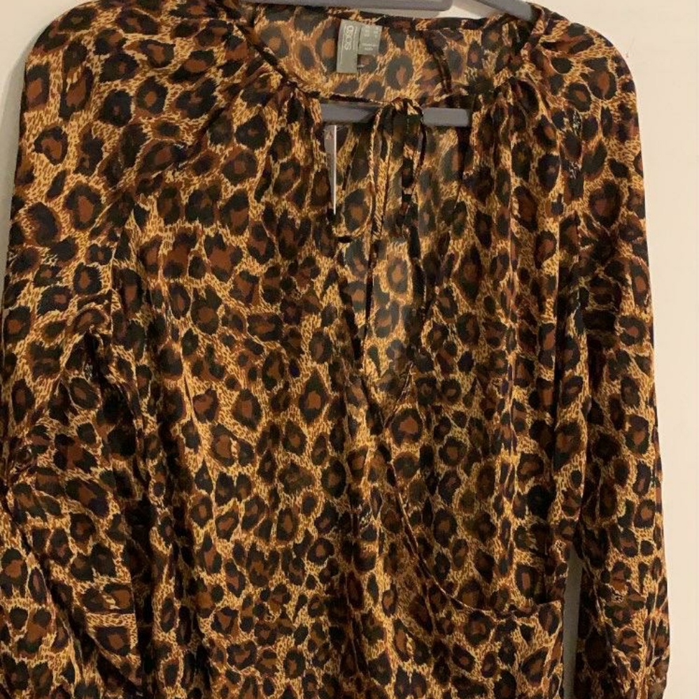 Animal print blouse